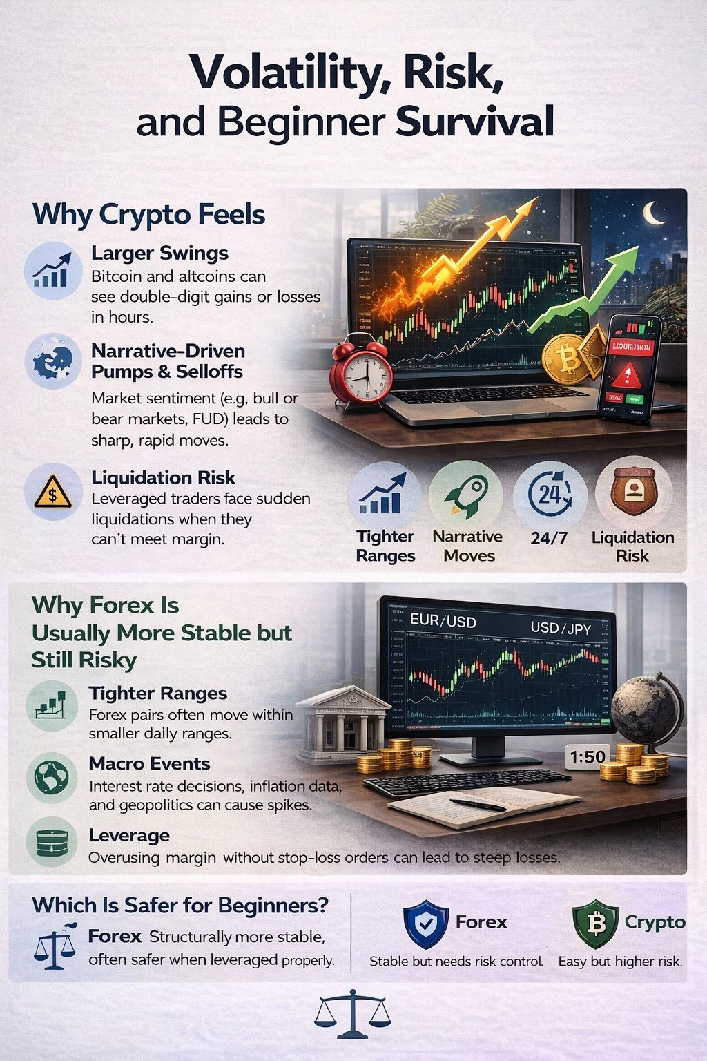 Volatility, Risk, and Beginner Survival