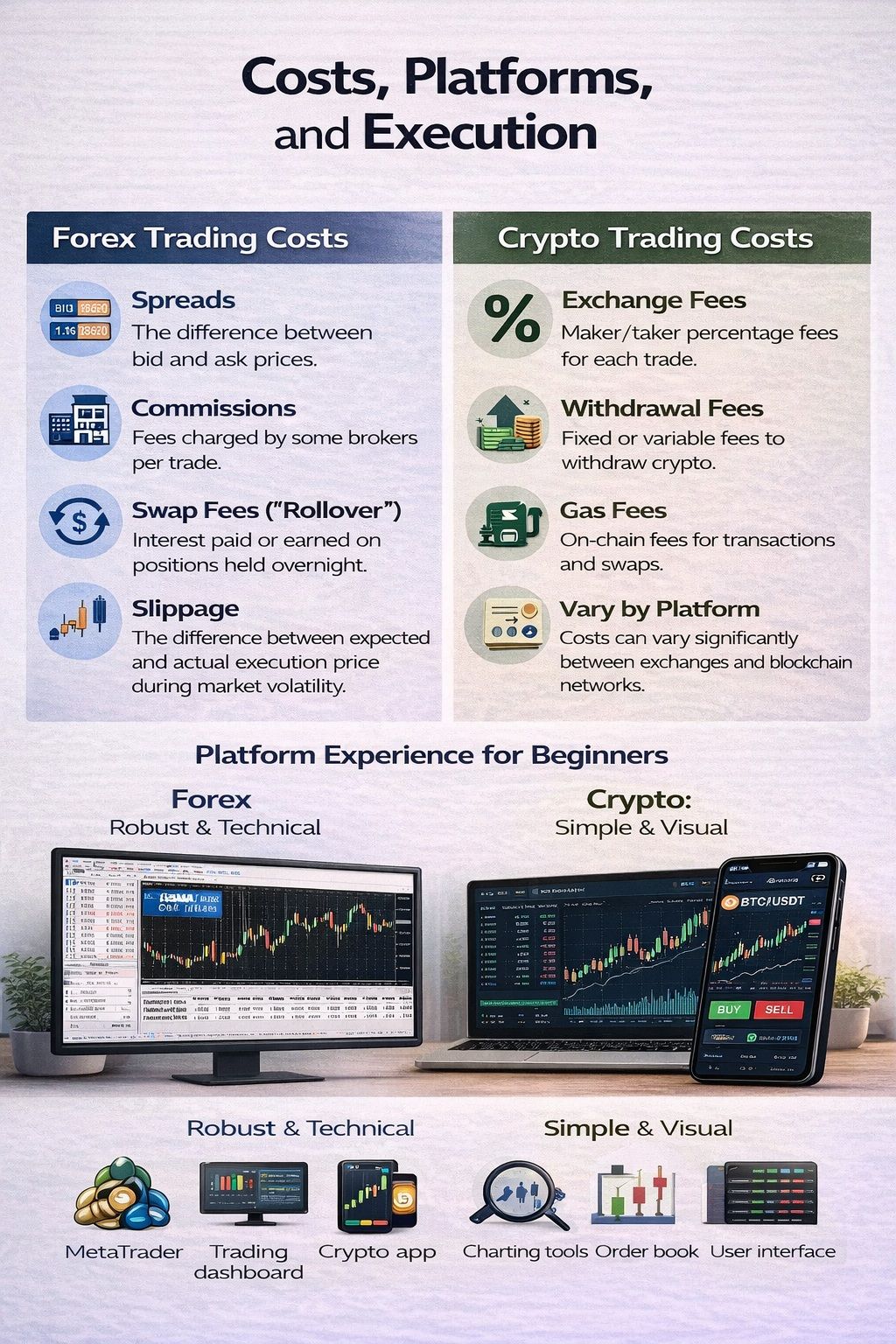 Costs, Platforms, and Execution