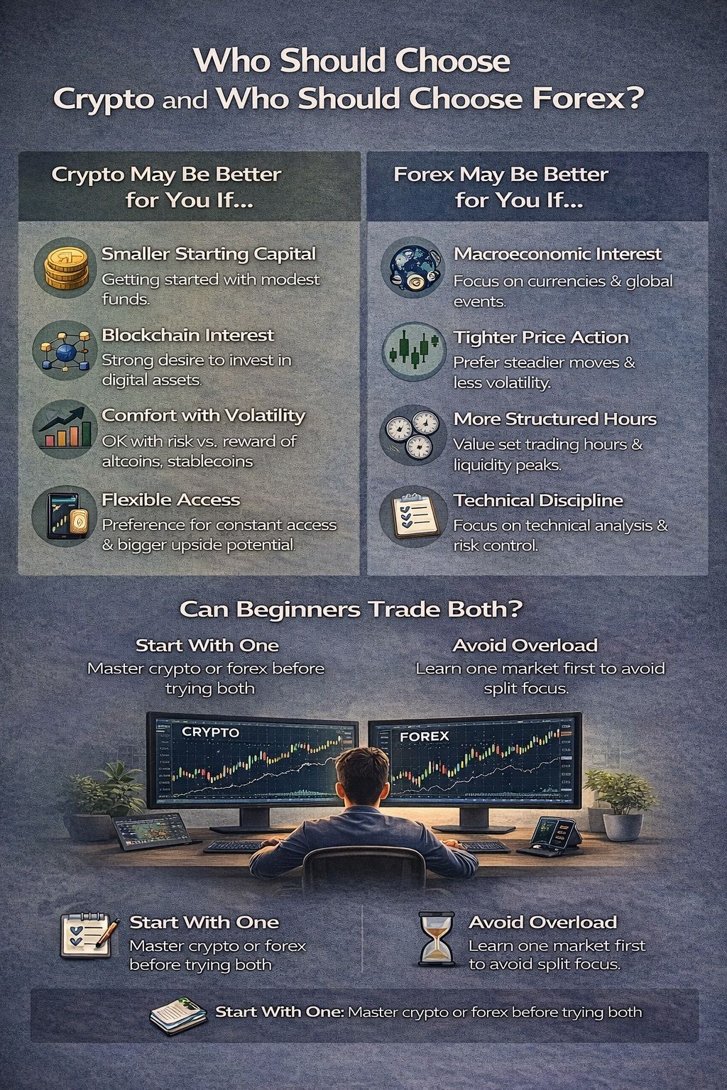 Who Should Choose Crypto and Who Should Choose Forex?