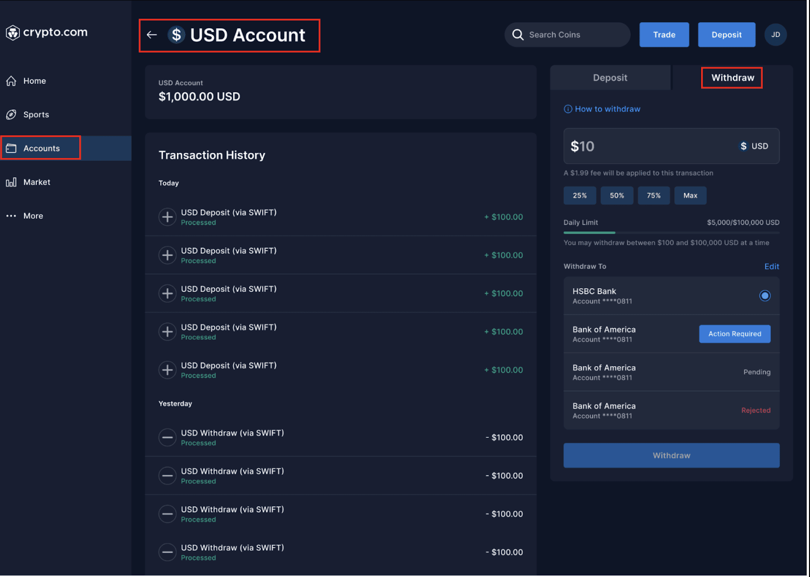 How To Withdraw From Crypto.com? Easily Transfer Your Money from Crypto.com  to Your Bank!